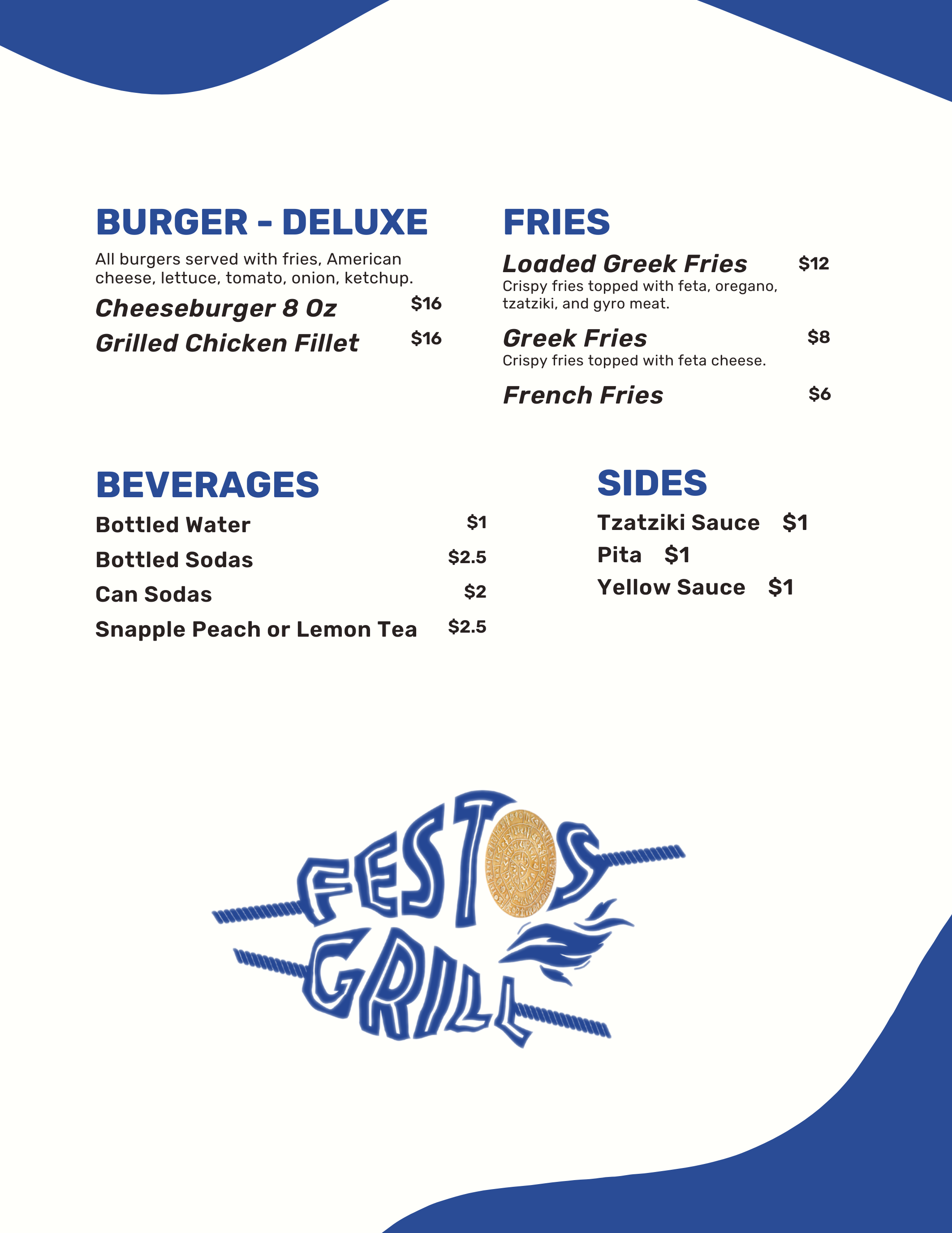 Festos Grill menu page 4